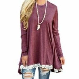 Molerani Long Sleeve Women's Tunic Top